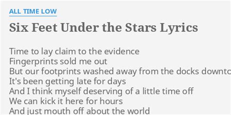 6 feet under the stars lyrics